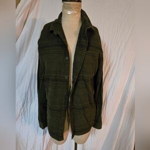 PrAna- Olive Green Button Down